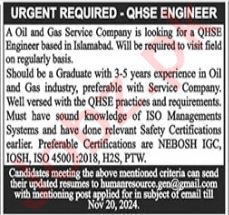 Opportunities for Jobs in an Oil and Gas Service Company