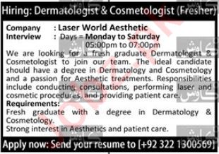   Jobs Available at Laser World Aesthetic