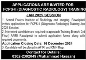 Latest Jobs at the Armed Forces Institute of Radiology & Imaging