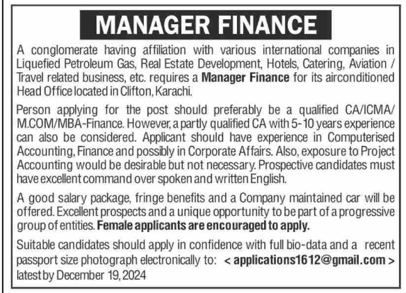 Karachi Jobs with a Multinational Company in 2024